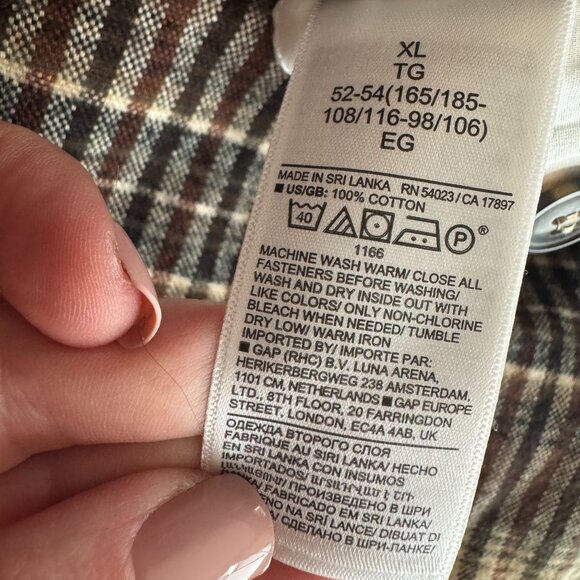 Banana Republic Mens XL‎ Shacket Barn Jacket Pocket Button Up Retro Thick Chore - Picture 4 of 9